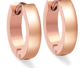 Ammiel Rose Gold Hoop Earrings
