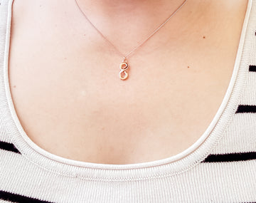 Lena Infinity Rose Gold Necklace