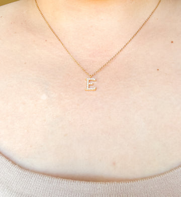 Rina Gold Initial Necklace