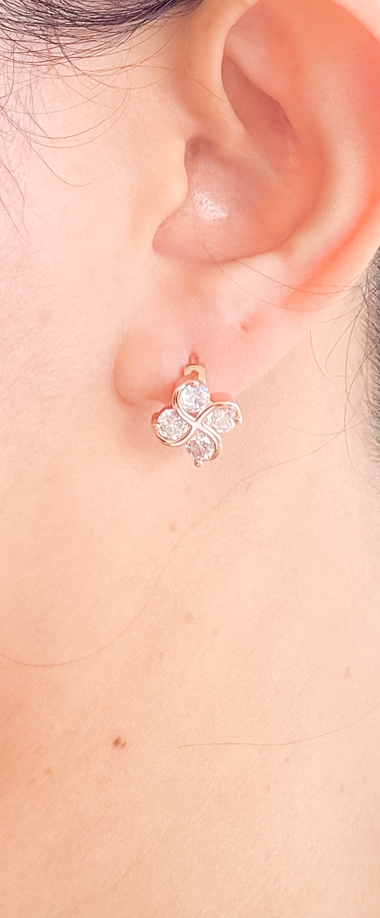 Kylie Hoop Rose Gold Earrings