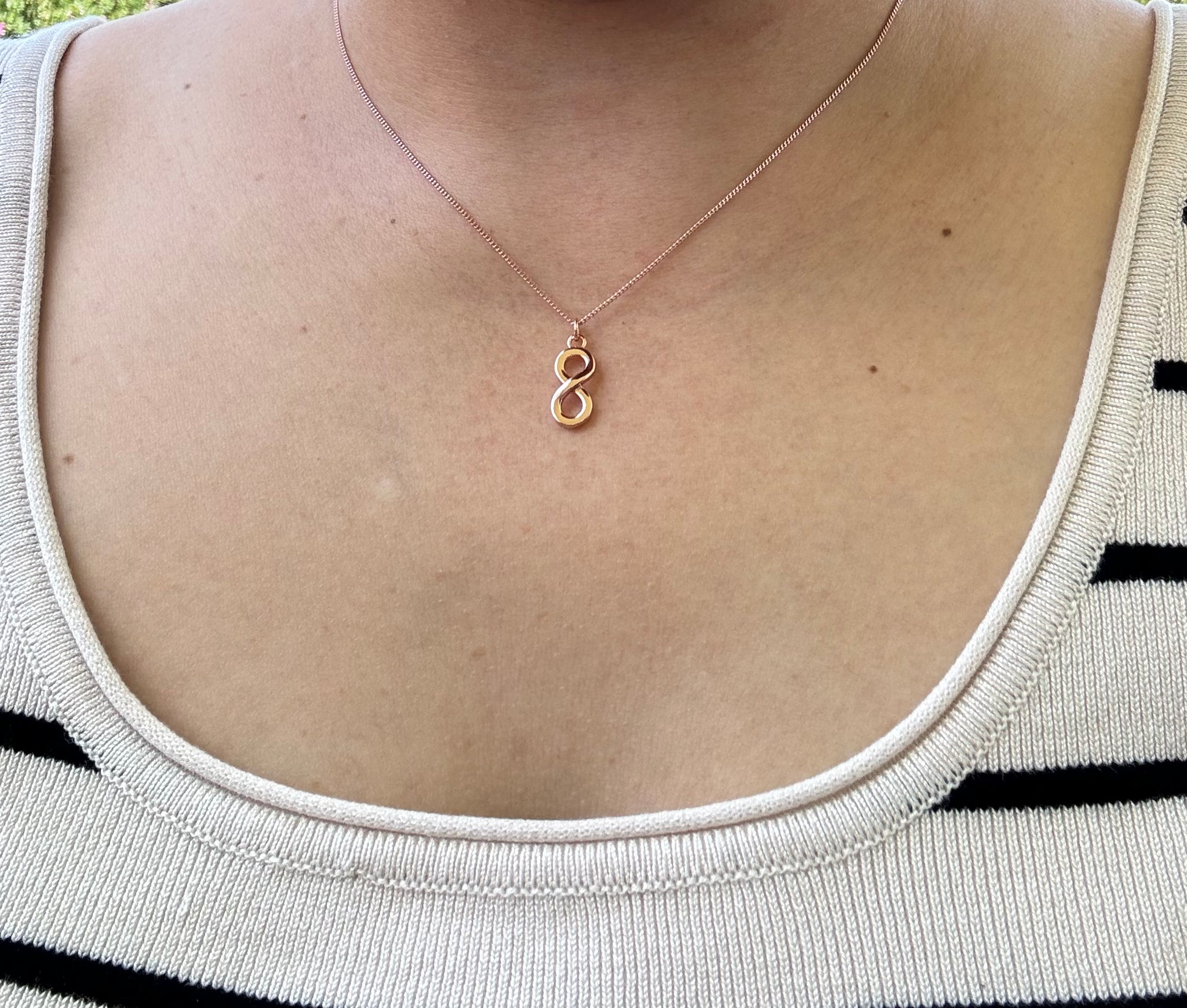 Lena Infinity Rose Gold Necklace