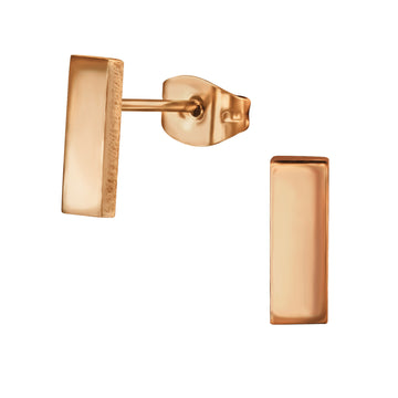 Anika Rose Gold Surgical Steel Bar Ear Studs