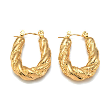 Leslie Twist Hoop Earrings