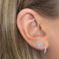 Aker Turquoise Silver Stud Earrings - Blush & Co.