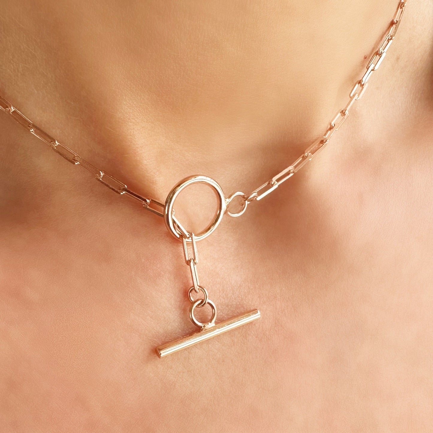 Calista Toggle Chain Necklace - Blush & Co. Rose Gold Jewellery Australia