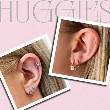 Rose Gold Huggie Earrings