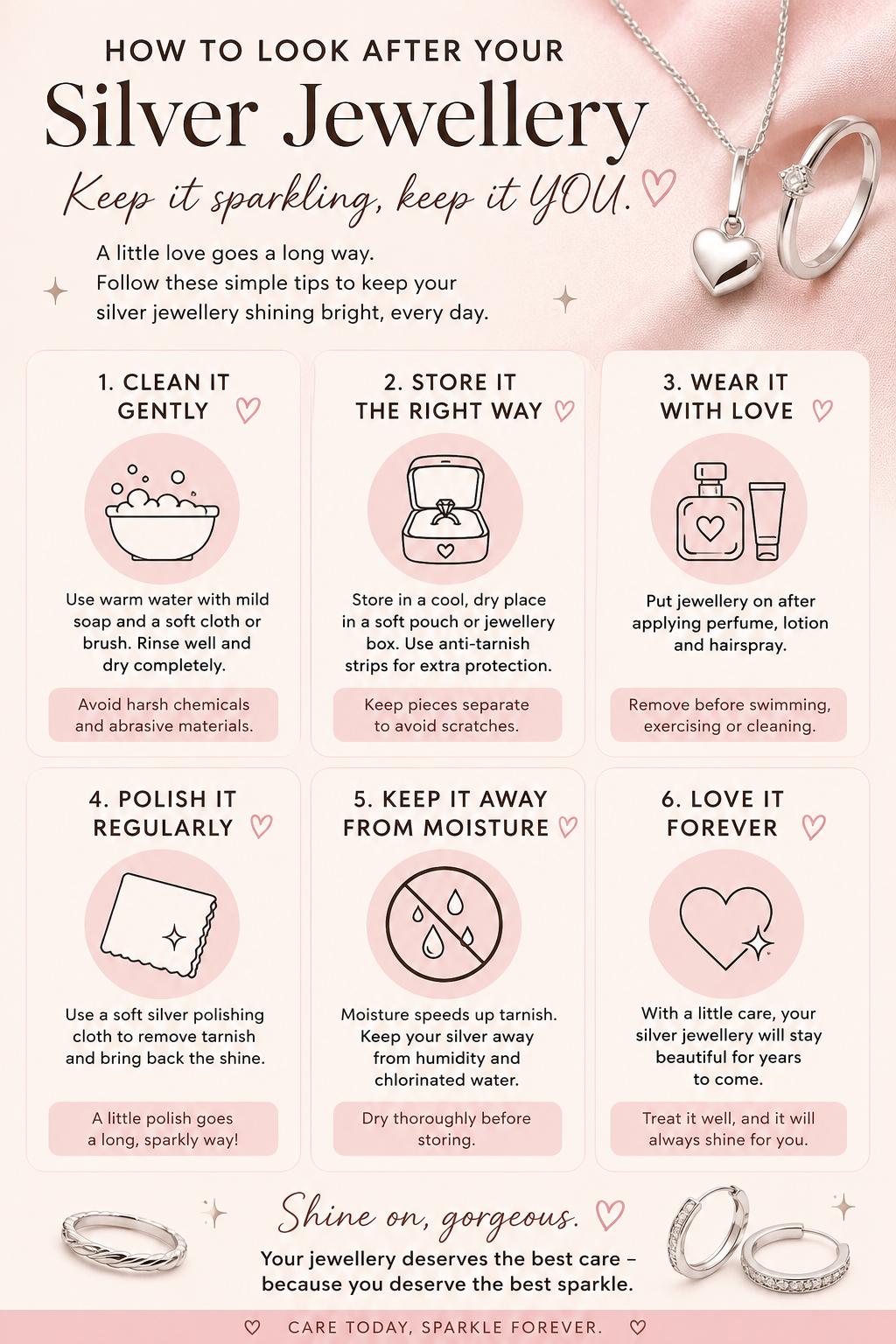 How to Look After Your Silver Jewellery So It Keeps Sparkling (Because Your Favourite Pieces Deserve Some Love)