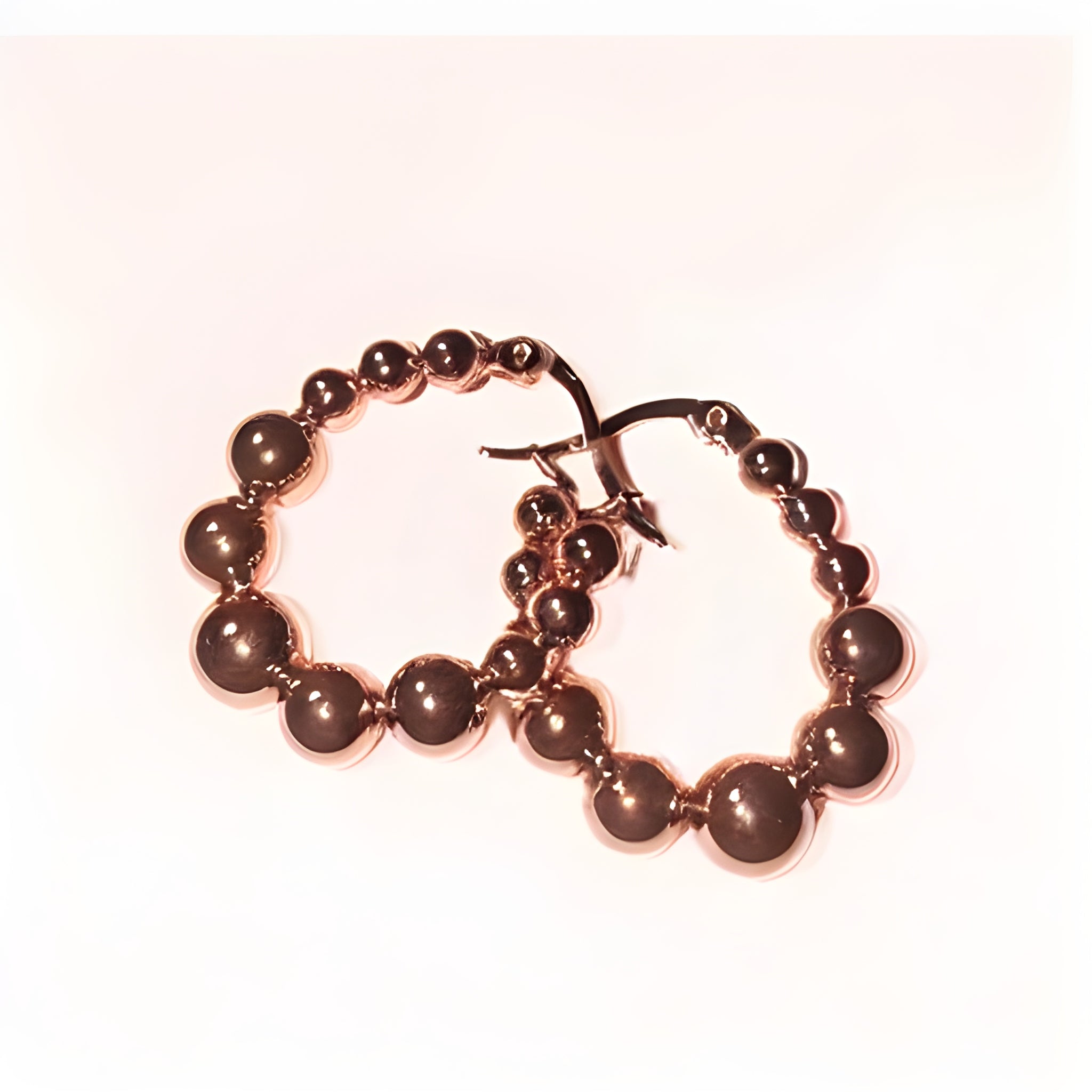 Kelly Hoop Rose Gold Earrings