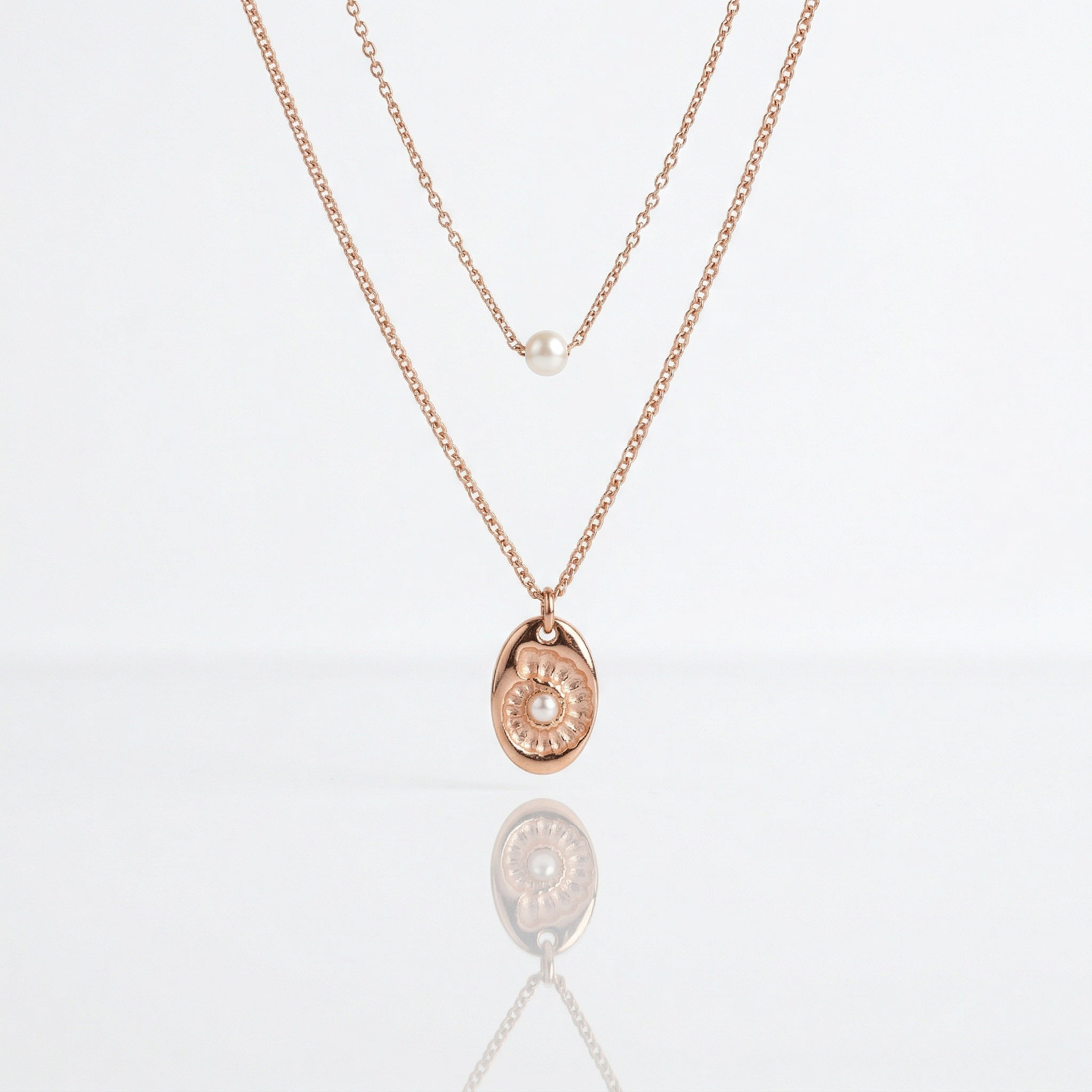 Two J Rose Gold set - Elegant Rose Gold Necklaces | Blush&Co. - Blush & Co. Rose Gold Jewellery Australia