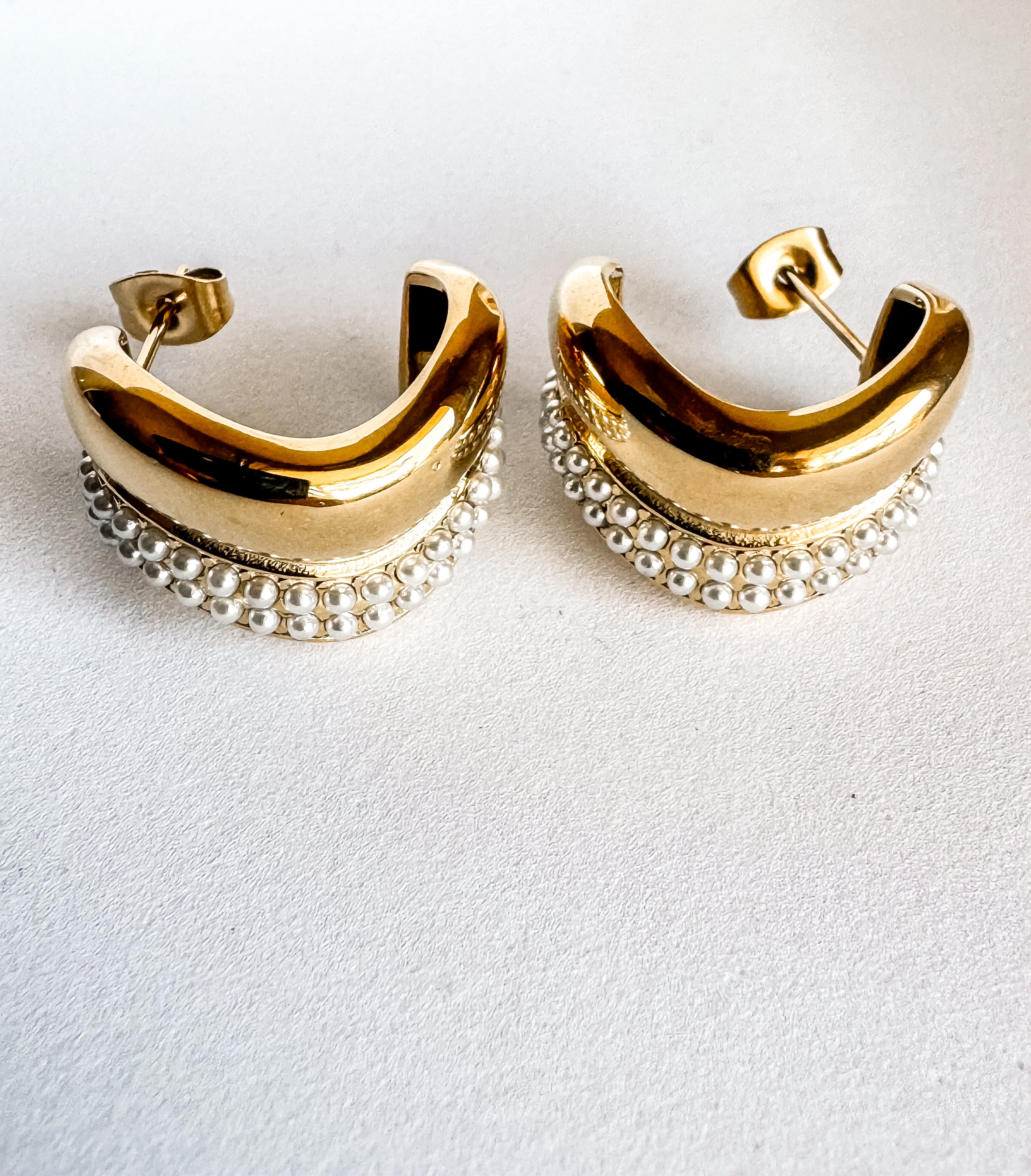 Wavy - Timeless Gold Earrings | Blush & Co. - Blush & Co. Rose Gold Jewellery Australia