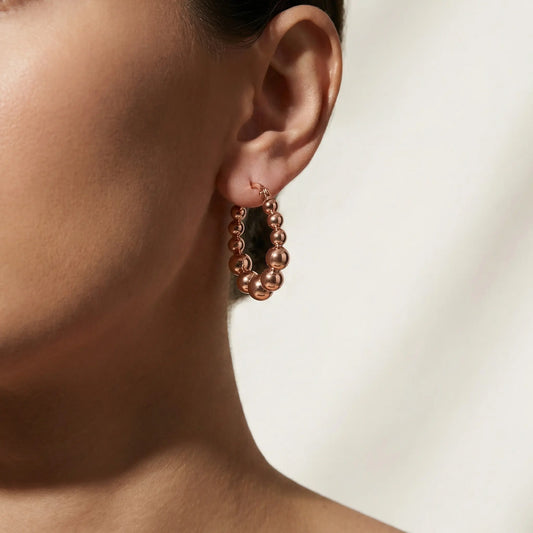 Kelly Hoop Earrings – Lightweight Everyday Hoops | Blush & Co - Blush & Co. Rose Gold Jewellery Australia