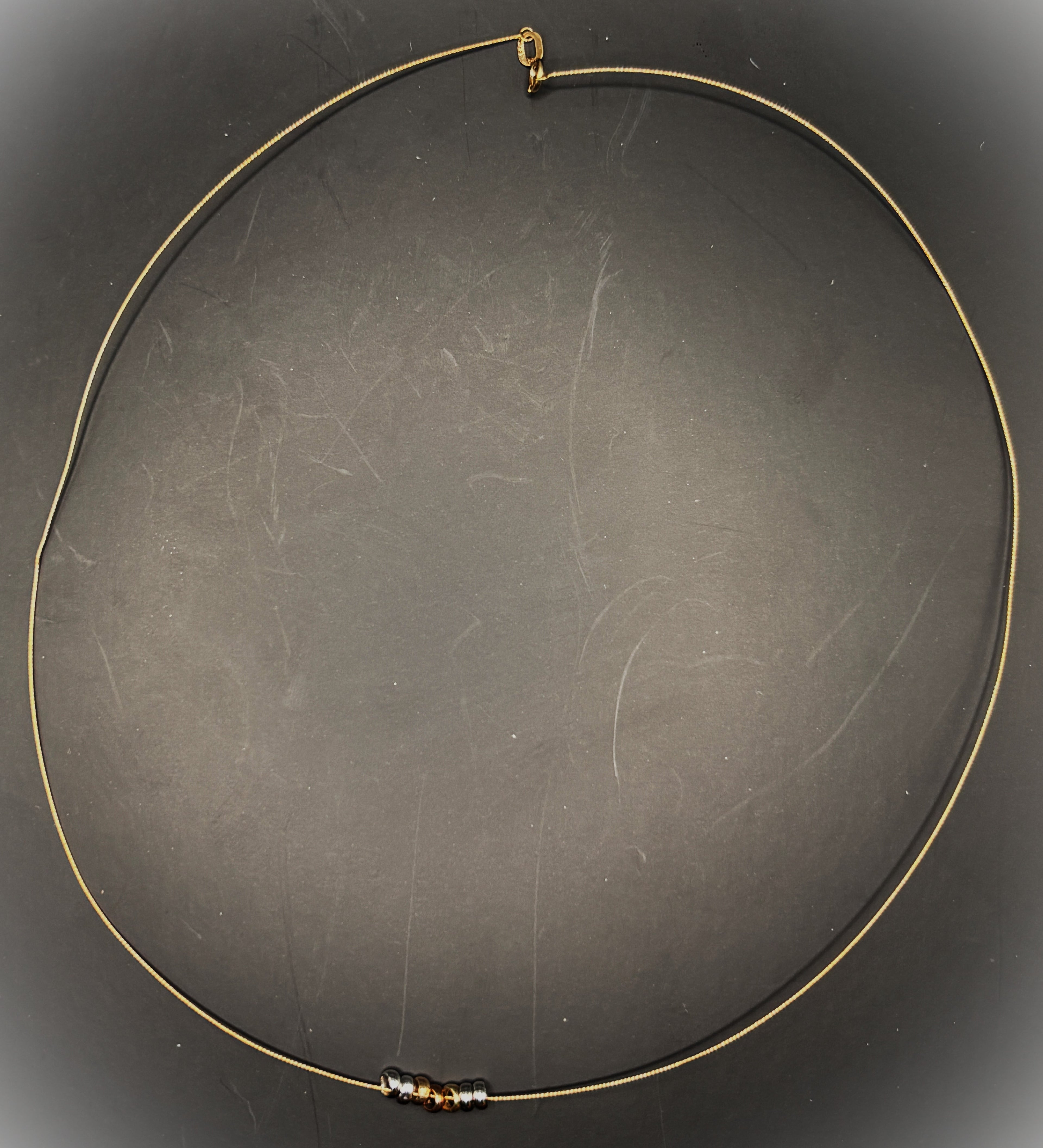 Vintage Lucky Seven Rings Necklace - 1980s Vintage Jewellery | Blush&Co.