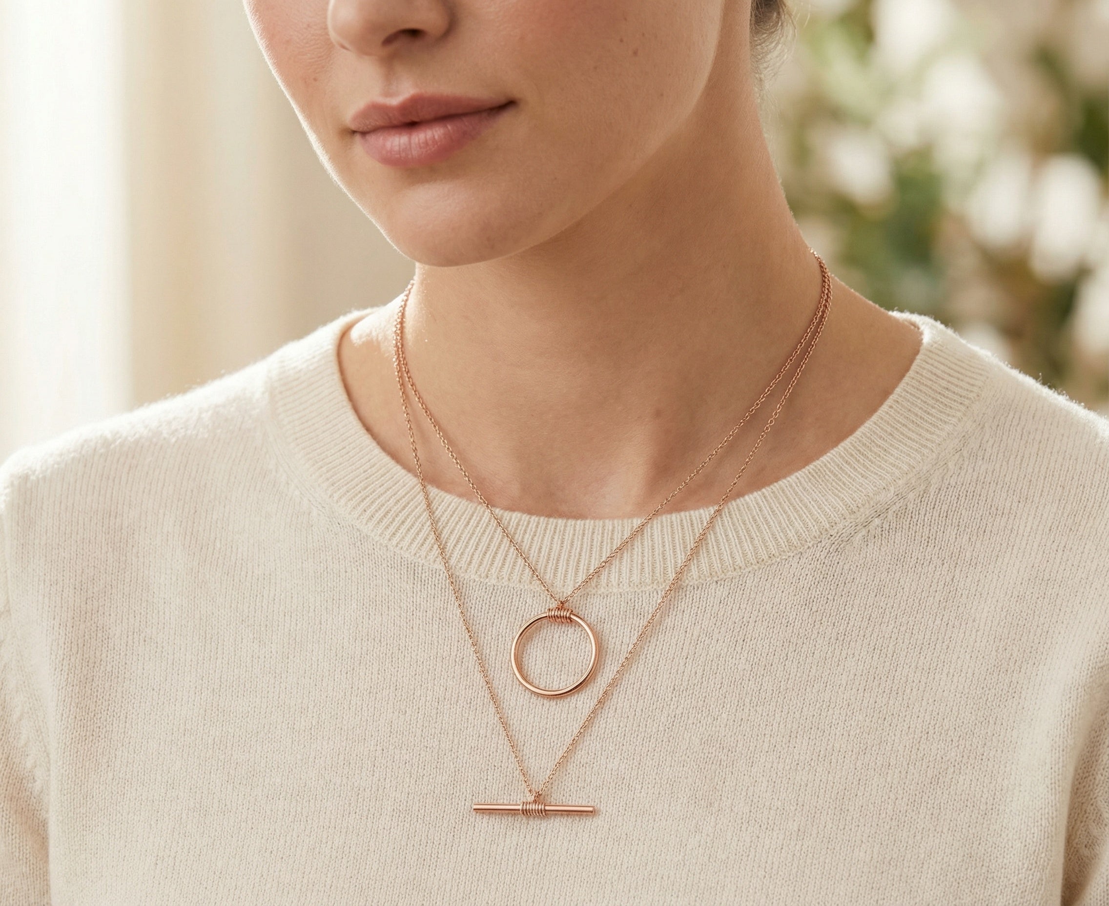 Amelia Layered Necklace – Multi-Chain Trend | Blush&Co. - Blush & Co. Rose Gold Jewellery Australia