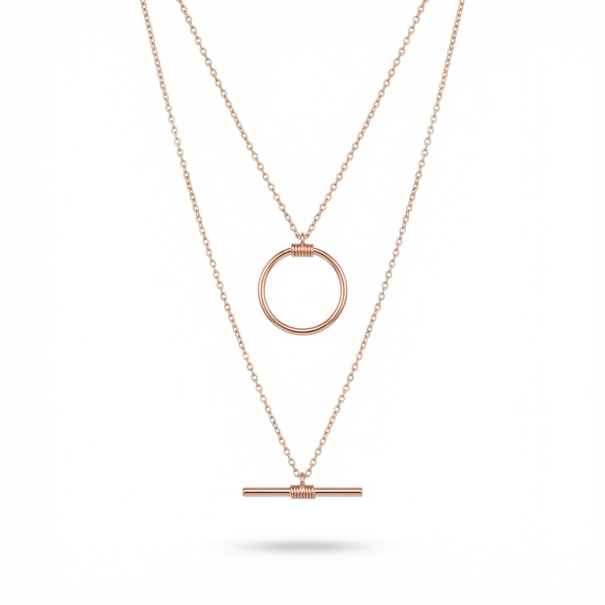 Amelia Layered Necklace – Multi-Chain Trend | Blush&Co. - Blush & Co. Rose Gold Jewellery Australia