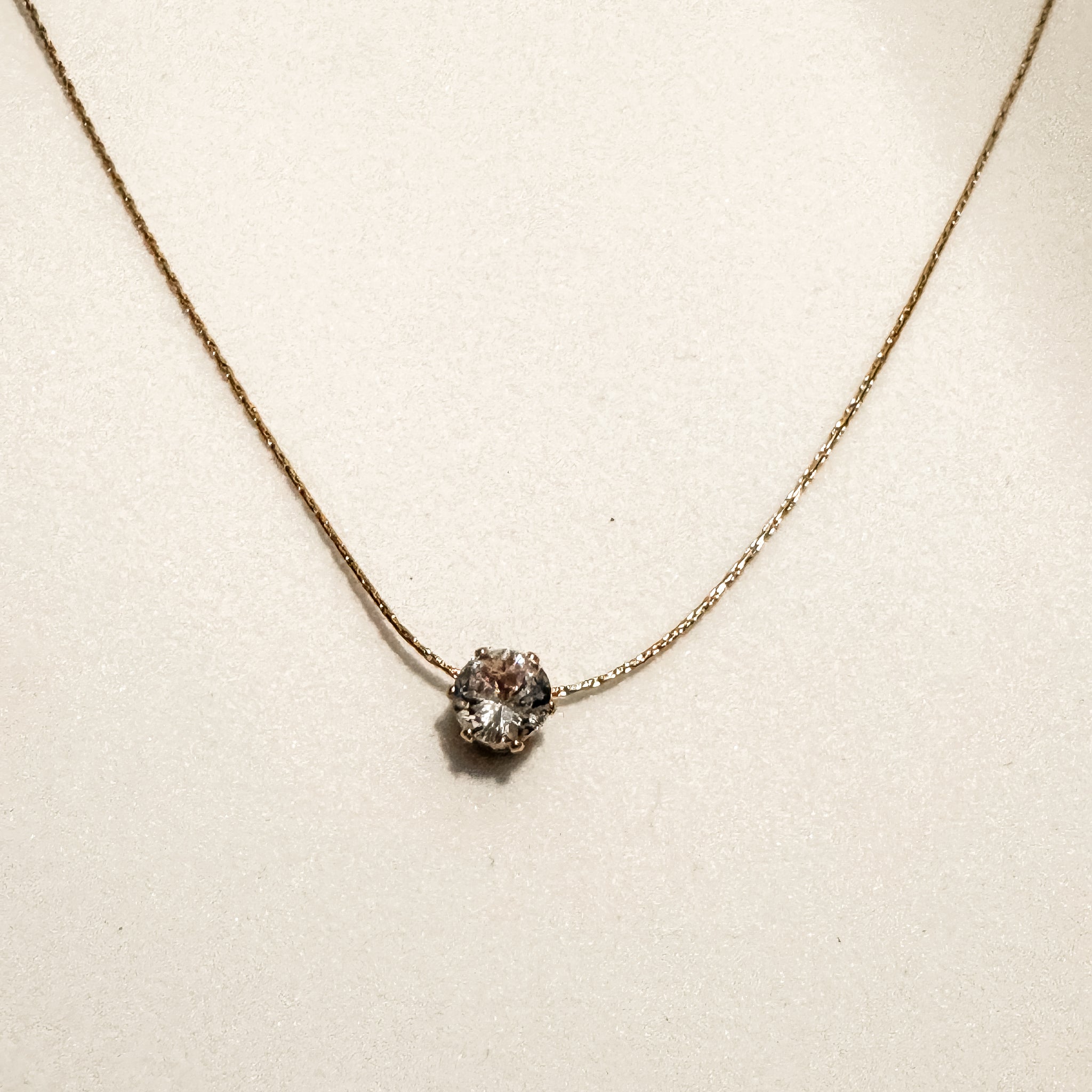 Zaylee Tiny Zirconia Rose Gold Necklace