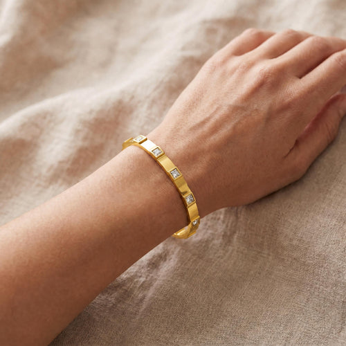 Bridgette Bracelet – Gold Crystal Bangle | Blush&Co. - Blush & Co. Rose Gold Jewellery Australia