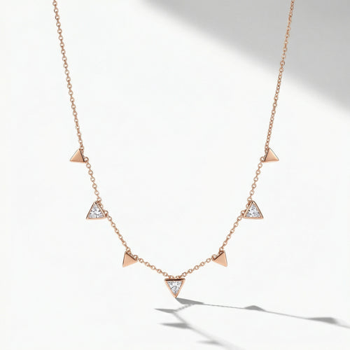 Chloe Rose Gold Necklace – Elegant Everyday Jewellery | Blush&Co. - Blush & Co. Rose Gold Jewellery Australia