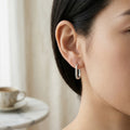 Claire Silver Hoop Earrings – Classic Sterling Style | Blush&Co. - Blush & Co. Rose Gold Jewellery Australia