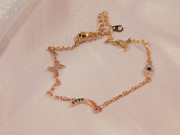 Rebecca Rose Gold Bracelet
