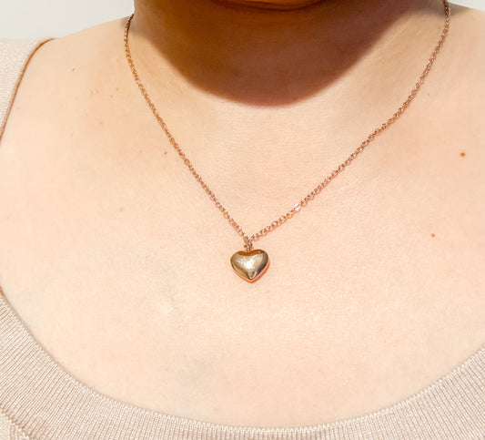 Skyler Love Small Heart Rose Gold Necklace