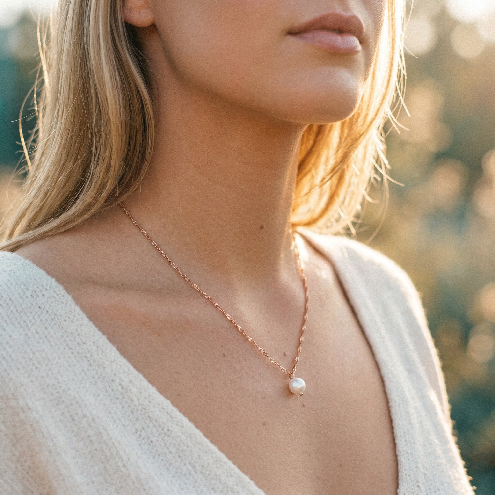 Gretel Rose Gold Pendant Necklace – Timeless Style | Blush&Co. - Blush & Co. Rose Gold Jewellery Australia