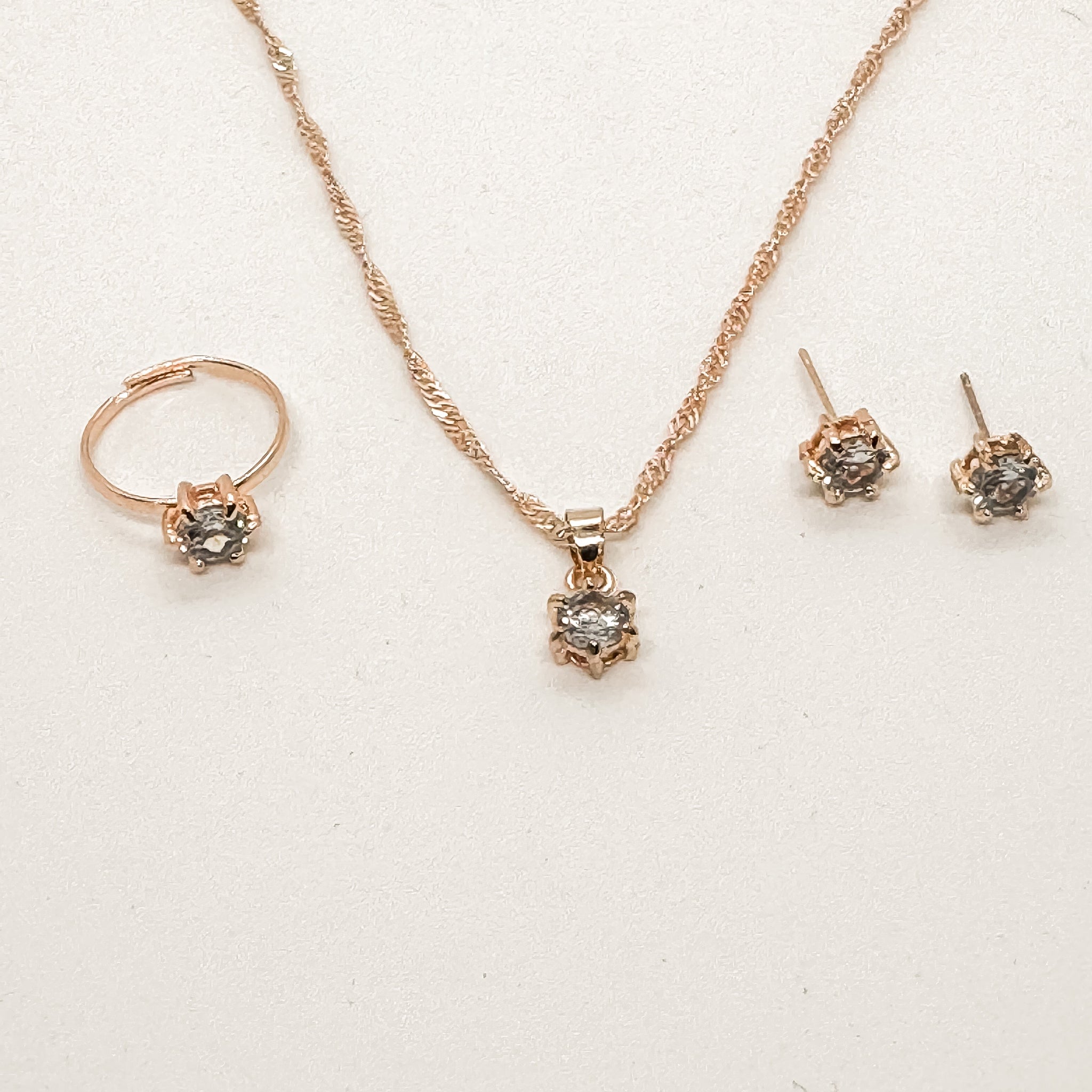 Genevieve Rhinestone Jewellery Set