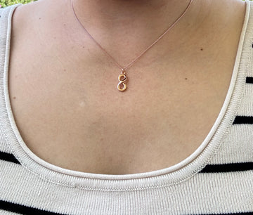 Lena Infinity Rose Gold Necklace