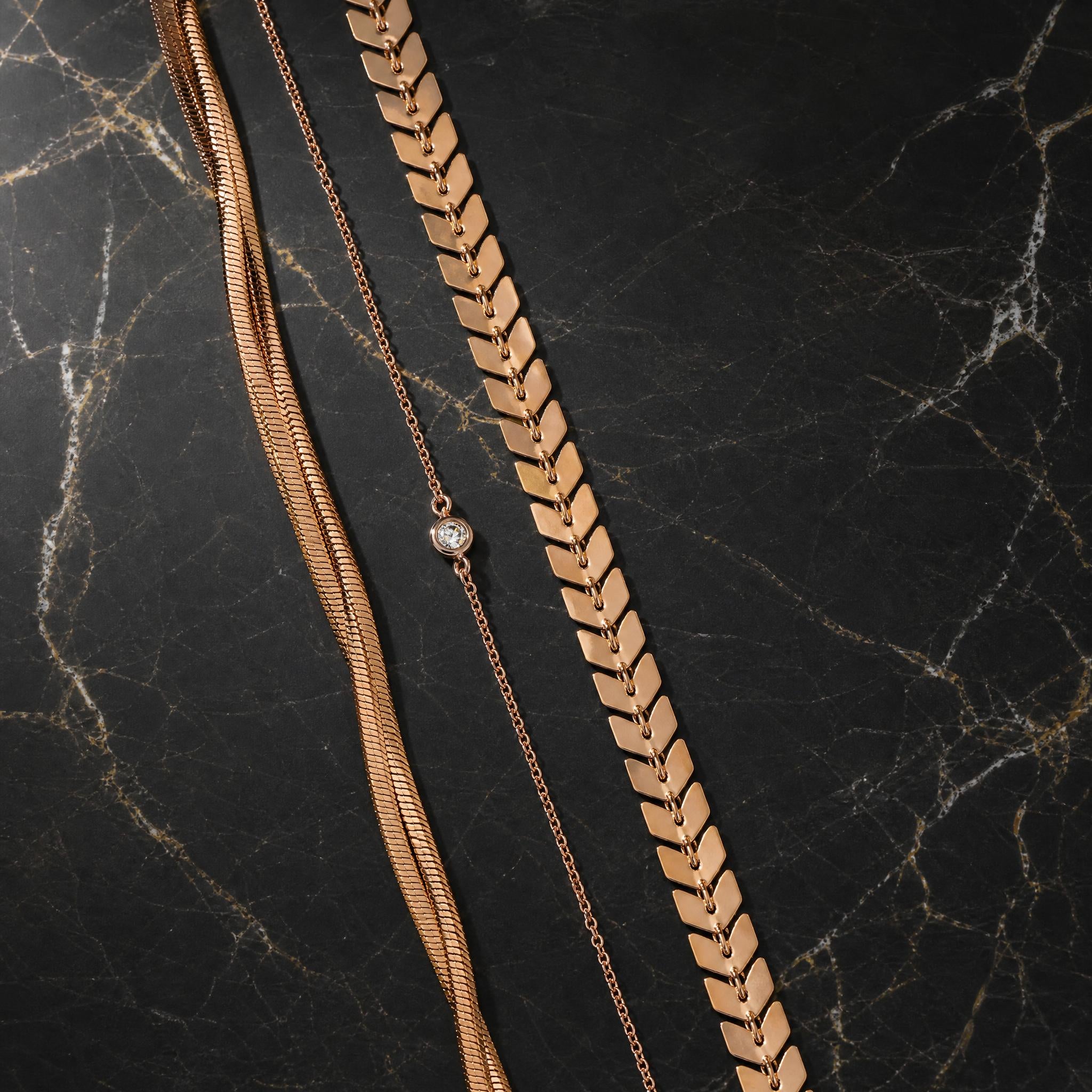 rose gold bracelet set 
