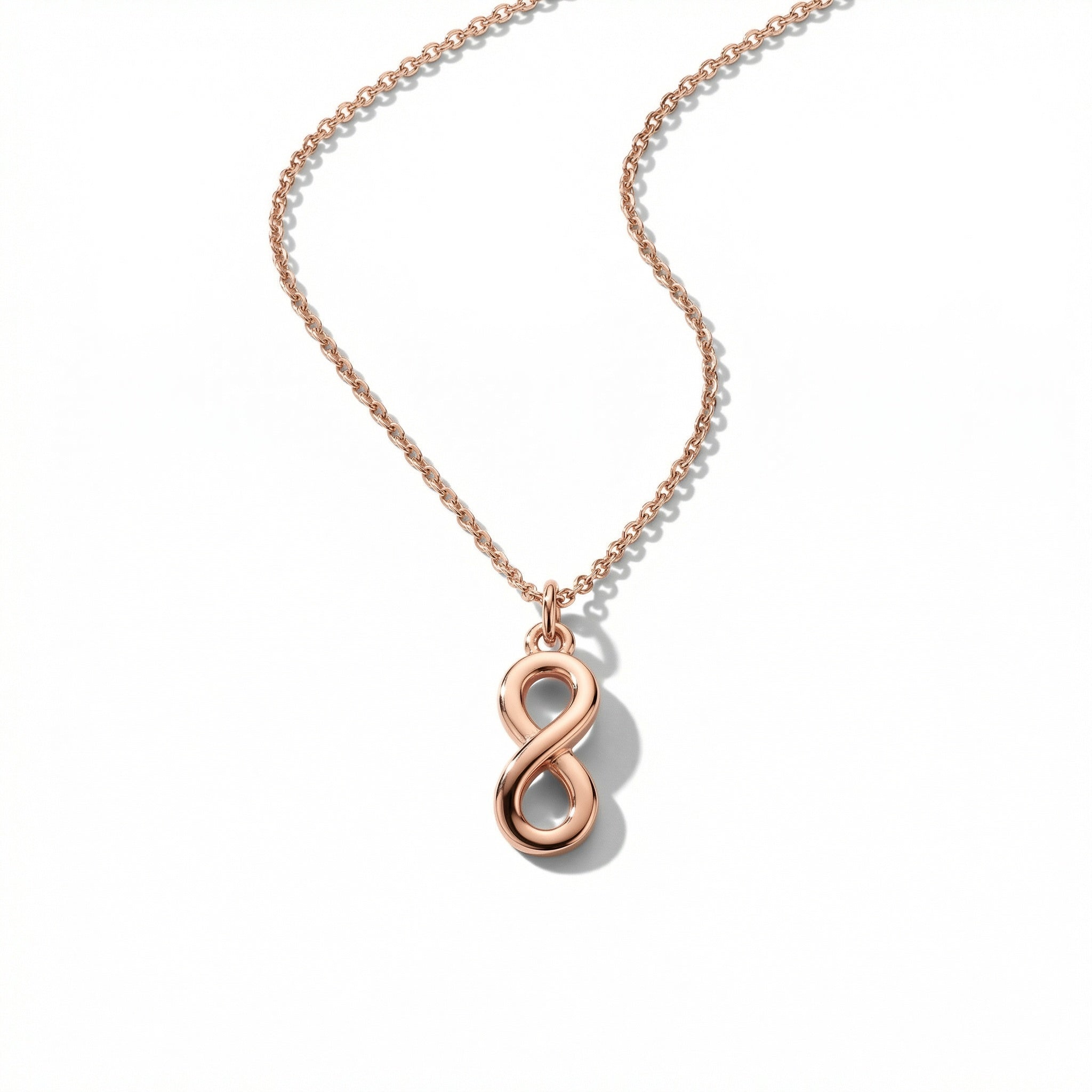 Lena Infinity Rose Gold Necklace – Symbolic Jewellery | Blush&Co. - Blush & Co. Rose Gold Jewellery Australia