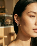 Paige Silver Hoops – Contemporary Silver Earrings | Blush & Co - Blush & Co. Rose Gold Jewellery Australia