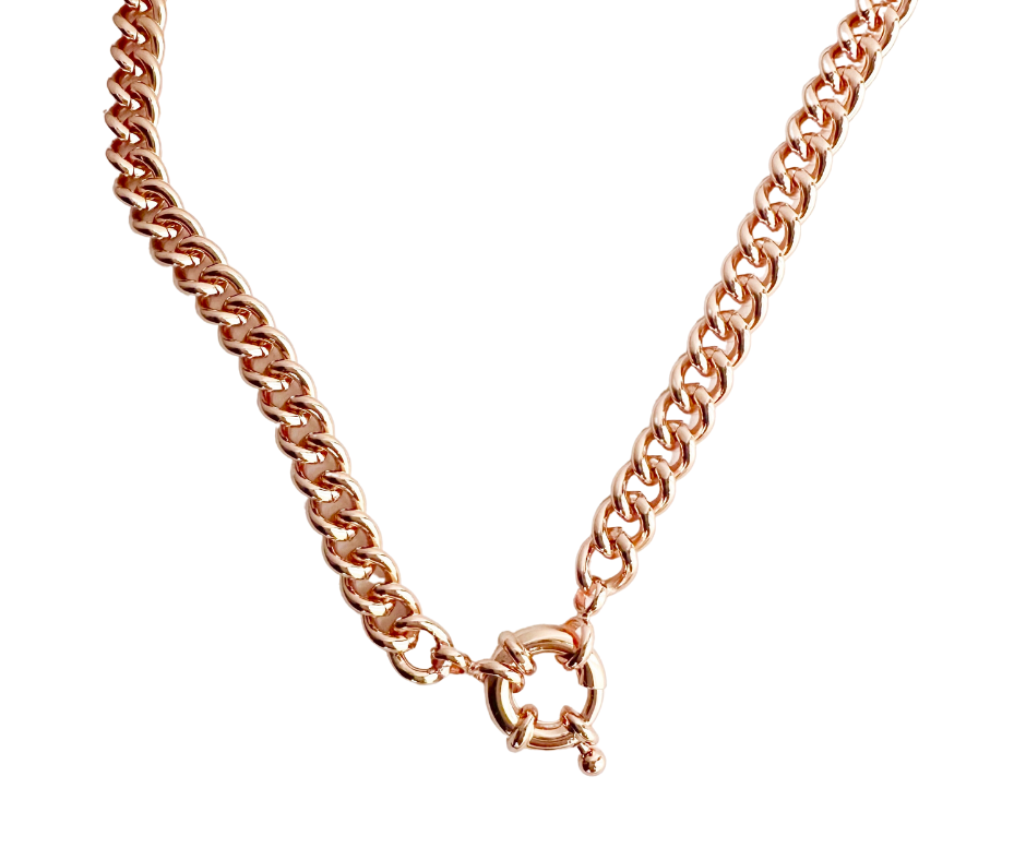 Poppy Rose Gold Necklace
