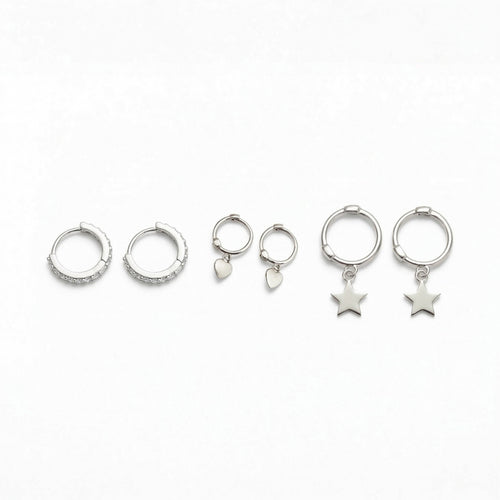 Stardust Trio - Elegant Sterling Silver Design | Blush&Co. - Blush & Co. Rose Gold Jewellery Australia