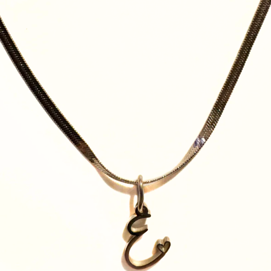 Brynne Initials Rose Gold Necklace