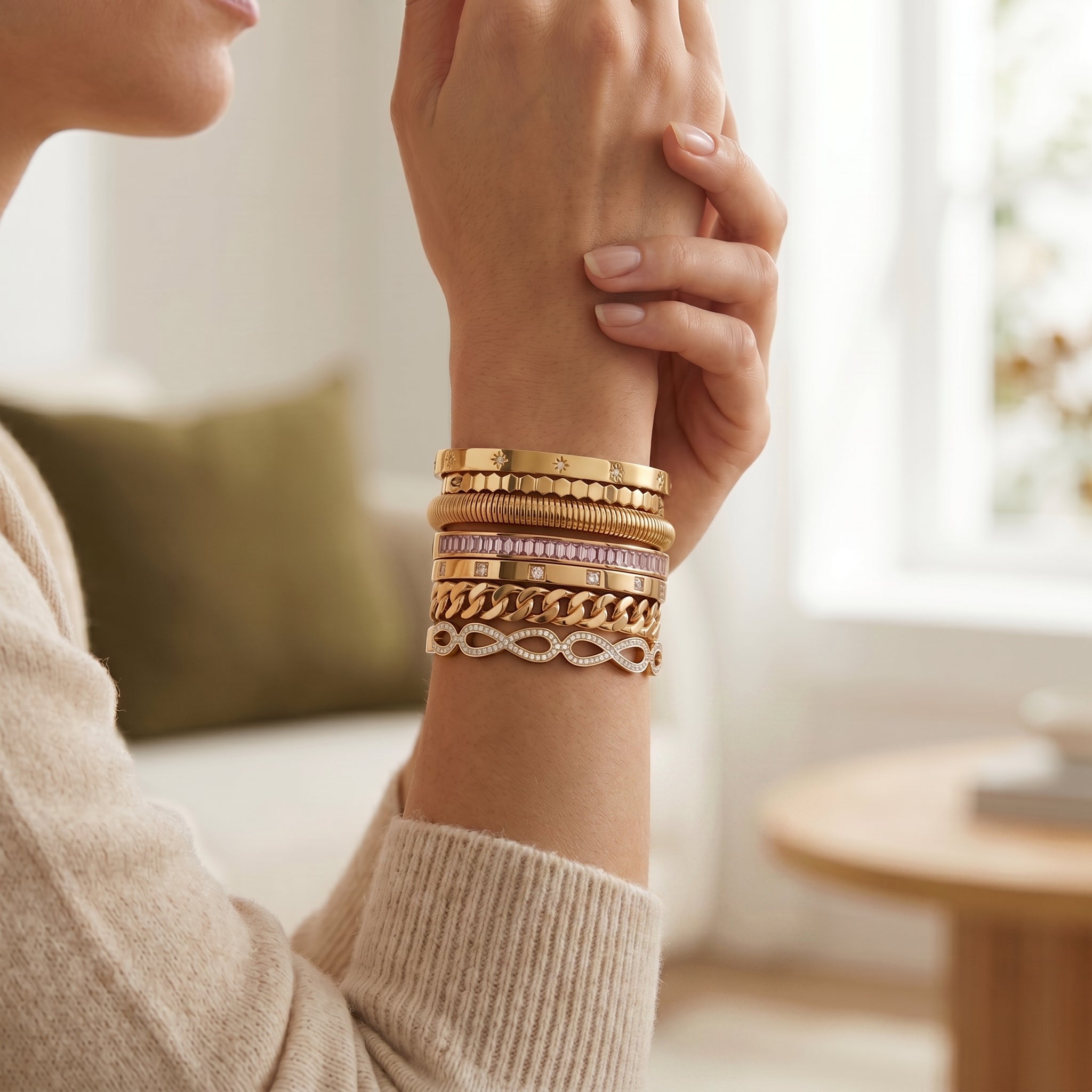 Mother’s Day Mystery Set – Gold Bracelet & Hoop Gift Box | Blush&Co. - Blush & Co. Rose Gold Jewellery Australia