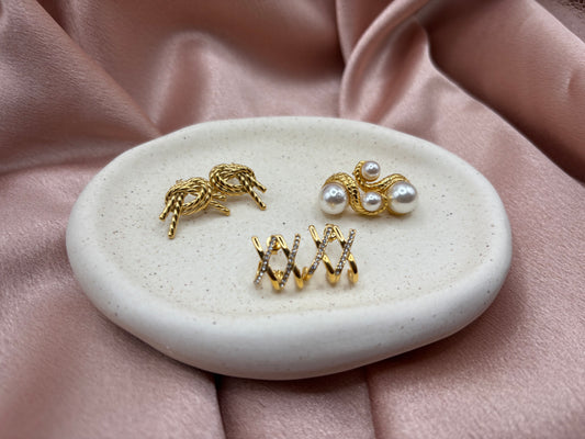 Bold Trio - Statement Earring Pieces | Blush&Co. - Blush & Co. Rose Gold Jewellery Australia