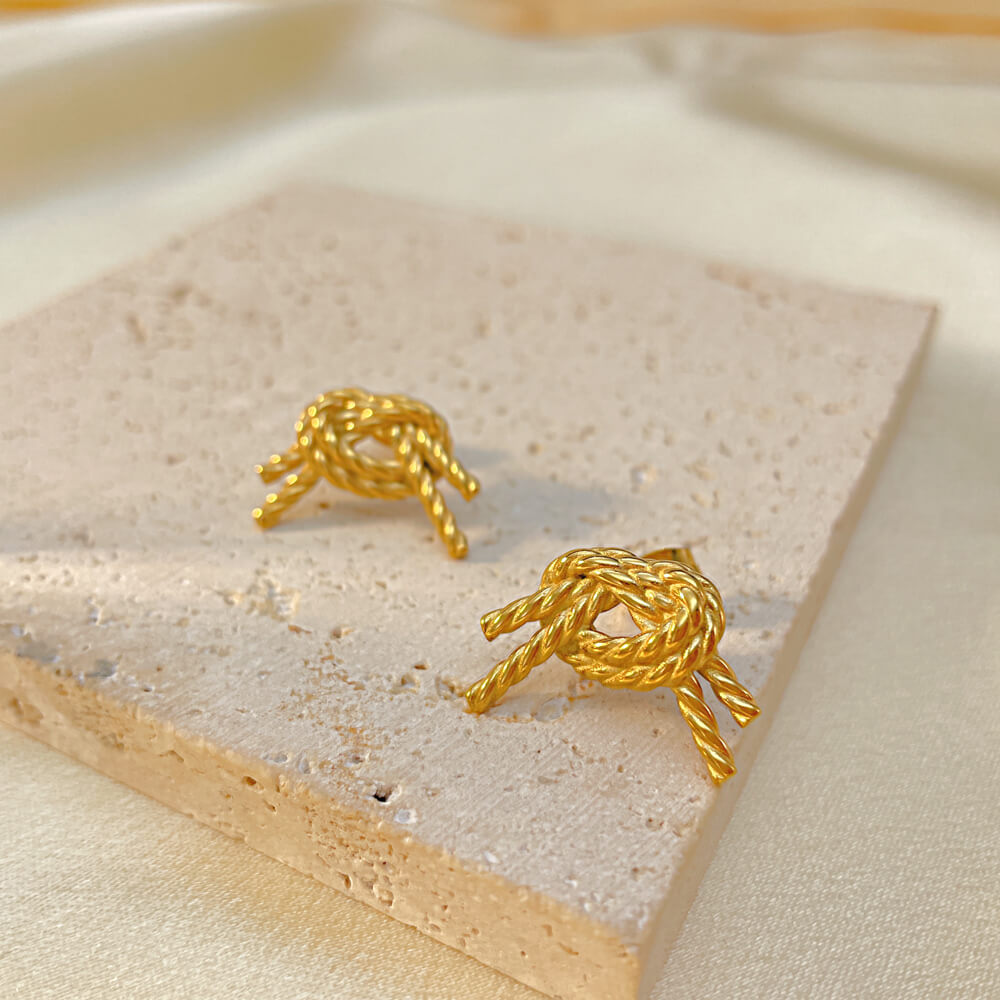 Elegant Jolie Knot Earrings | Handmade in Australia