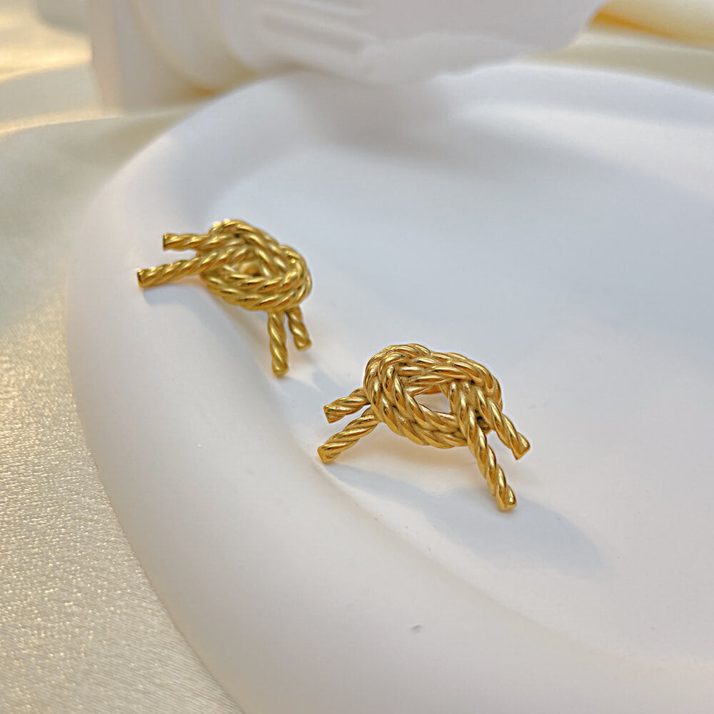 Elegant Jolie Knot Earrings | Handmade in Australia
