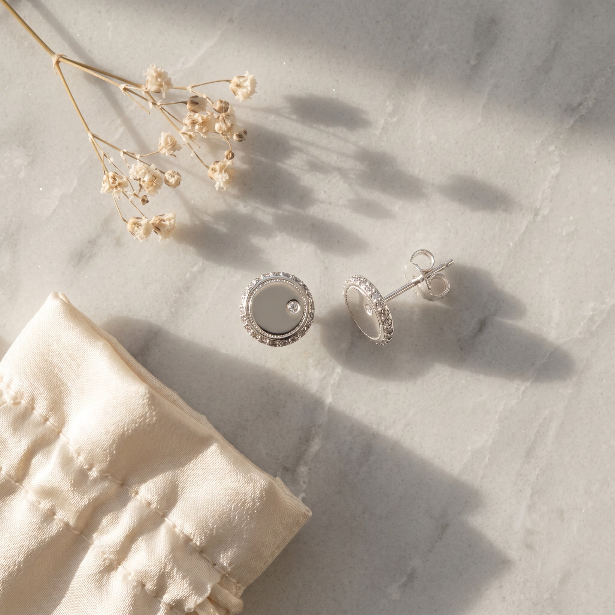 Diana Silver Stud Earrings – Everyday Minimalist | Blush&Co. - Blush & Co. Rose Gold Jewellery Australia