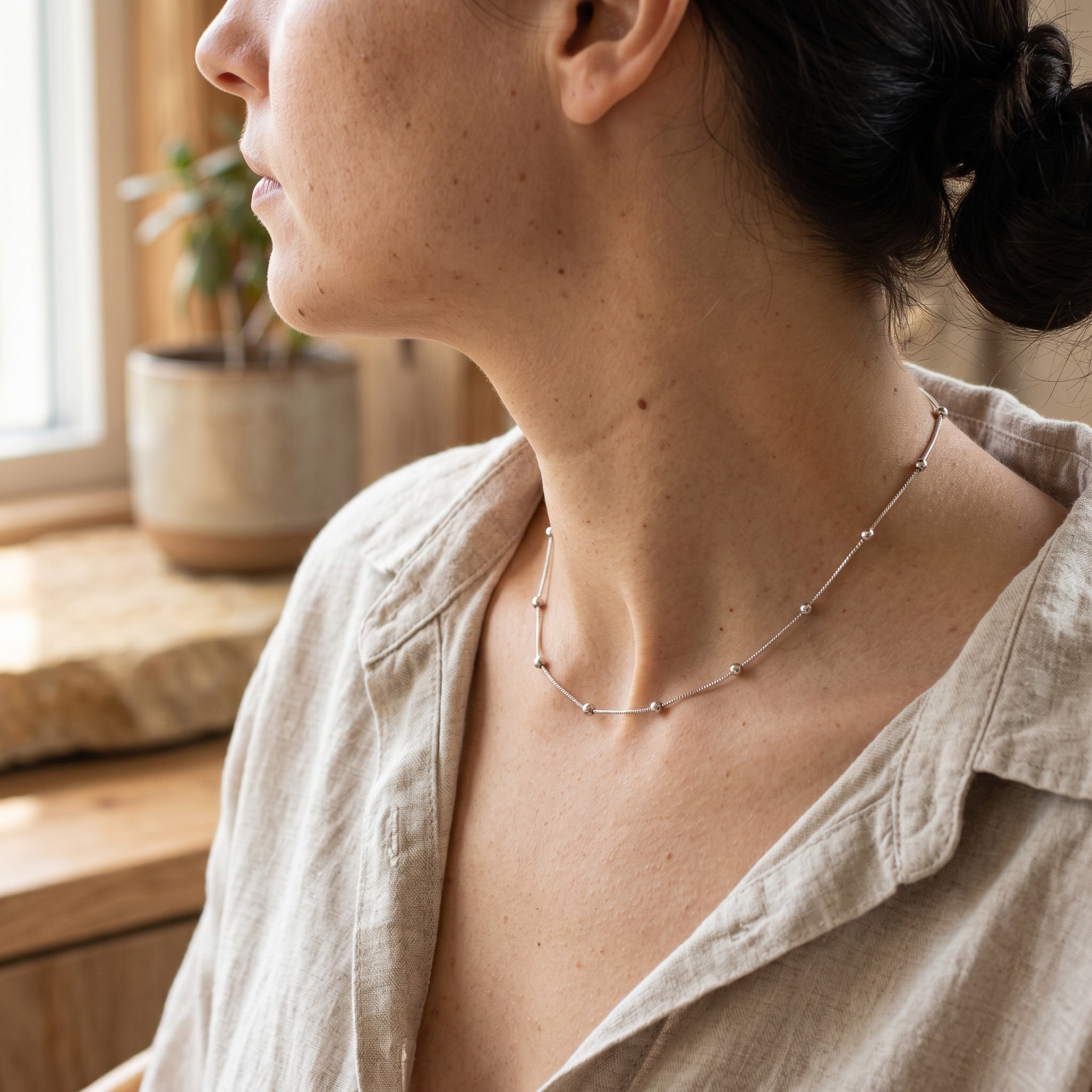 Chelsea Silver Necklace – Elegant Everyday Jewellery | Blush&Co. - Blush & Co. Rose Gold Jewellery Australia