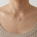 Zaylee Tiny Zirconia Rose Gold Necklace - Waterproof Jewellery | Blush&Co - Blush & Co. Rose Gold Jewellery Australia