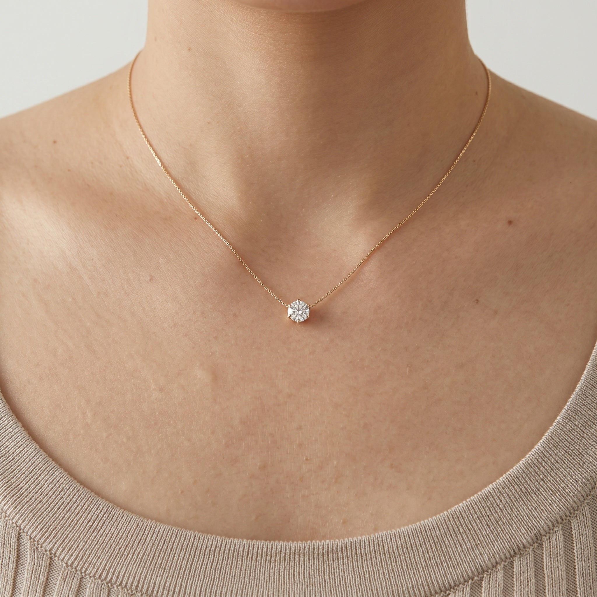 Zaylee Tiny Zirconia Rose Gold Necklace - Waterproof Jewellery | Blush&Co - Blush & Co. Rose Gold Jewellery Australia