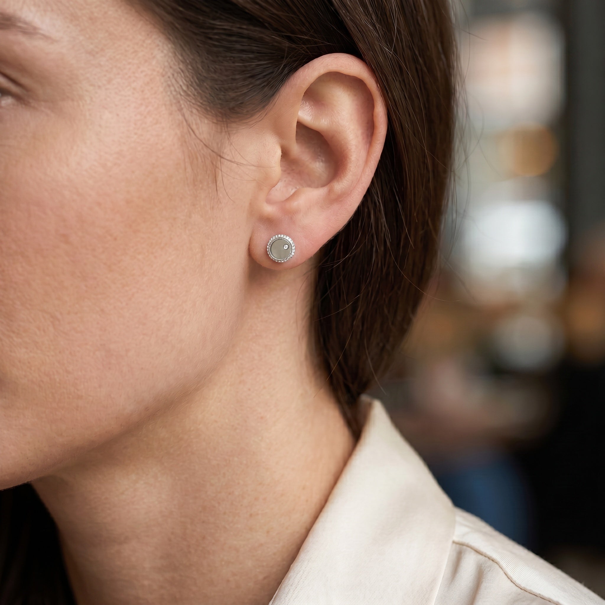 Diana Silver Stud Earrings – Everyday Minimalist | Blush&Co. - Blush & Co. Rose Gold Jewellery Australia