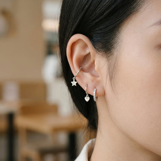 Stardust Trio - Elegant Sterling Silver Design | Blush&Co.