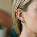 Harmony Rose Gold Huggie Earrings – Chic Hoops | Blush&Co. - Blush & Co. Rose Gold Jewellery Australia