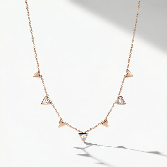 Chloe Rose Gold Necklace – Elegant Everyday Jewellery | Blush&Co. - Blush & Co. Rose Gold Jewellery Australia