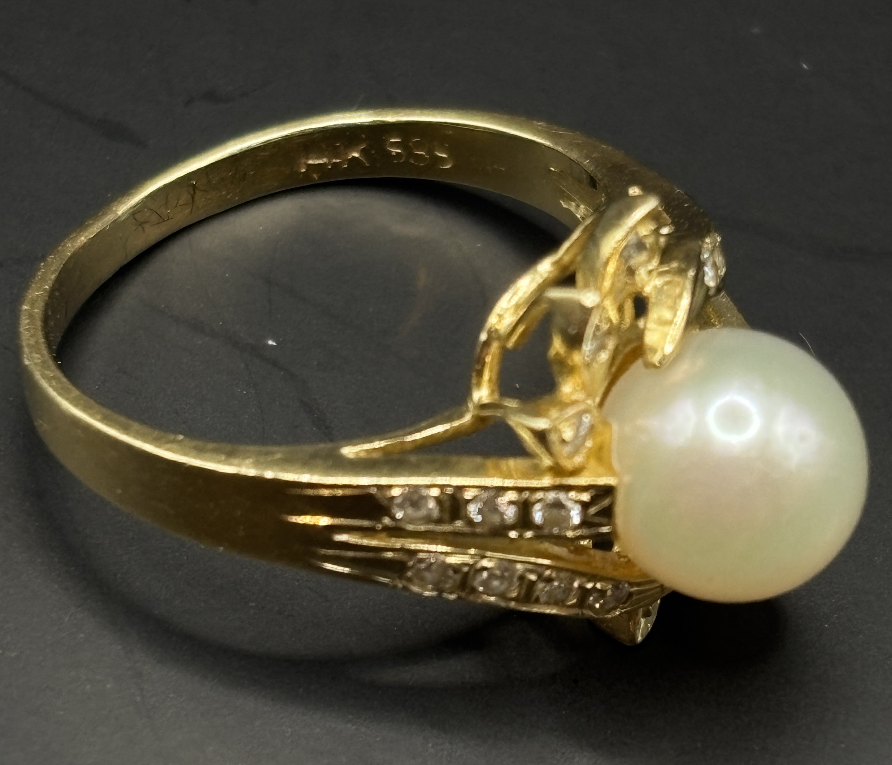 Pearl Bloom Ring – 14K Gold Pearl Statement Ring | Blush&Co. - Blush & Co. Rose Gold Jewellery Australia