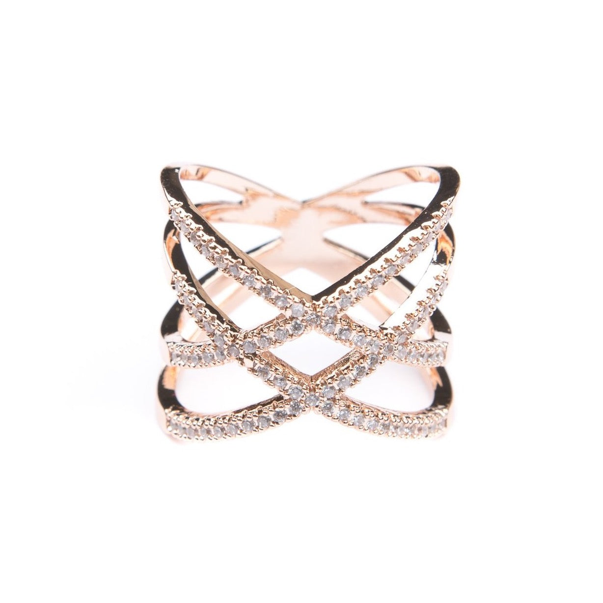 Brooklyn Rose Gold Statement Ring - Blush & Co.