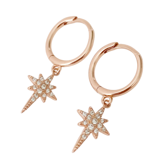 Cleo Crystal Huggie Earrings - Blush & Co.