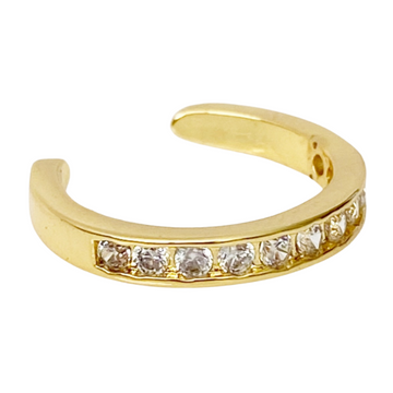 Zirconia Gold Toe Ring - Blush & Co.