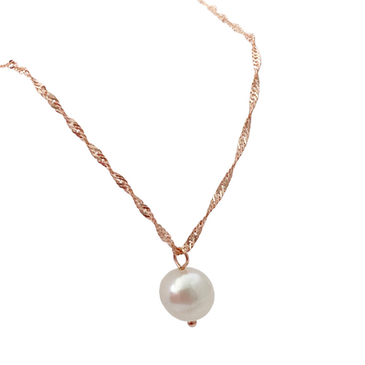 Gretel Rose Gold Pendant Necklace - Blush & Co.